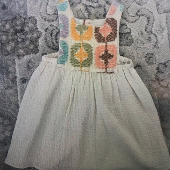 Colorful Patterned Kids Casual Dress - Picture 1 of 3